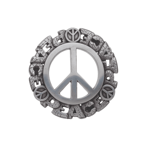 "Peace" Jeans Belt Buckle